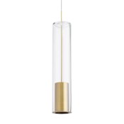 Visual Comfort Captra Mini Pendant Aged Brass / Clear