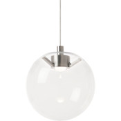 Visual Comfort Palona 8" Wide LED Mini Pendant Satin Nickel