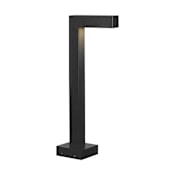 Visual Comfort Single Strut 7" Wide 12V LED Bollard Path Light with Shade Black