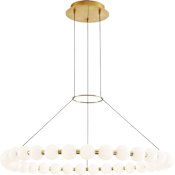 Visual Comfort Orbet 36" Wide LED Ring Chandelier Natural Brass