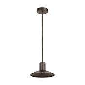 Visual Comfort Ash 13" Wide Integrated LED Pendant with Shade Bronze