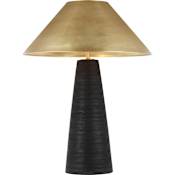 Visual Comfort Karam 2 Light 24" Tall LED Buffet Table Lamp Natural Brass