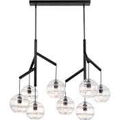 Visual Comfort Sedona 40" Wide 8 Light Chandelier Nightshade Black