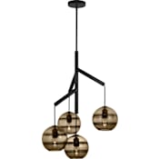 Visual Comfort Sedona 4 Light 25" Wide LED Chandelier Nightshade Black