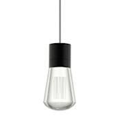 Visual Comfort Alva 3 Light 4" Wide LED Multi Light Pendant with Black Cord - Adjustable Color Temperature Black