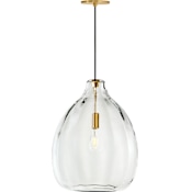 Visual Comfort Harper 16" Wide Pendant Natural Brass