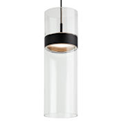 Visual Comfort Manette 5" Wide LED Mini Pendant Black / Black