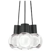 Visual Comfort Mina 9" Wide LED Multi Light Pendant Black