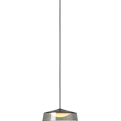 Visual Comfort Masque 18" Wide LED Suspension Pendant Smoke / Black / Black