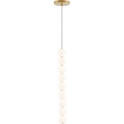 Visual Comfort Orbet 3" Wide LED Mini Pendant Natural Brass