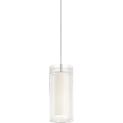 Visual Comfort Sara Grande 3-7/10" Wide 1 Light LED Single Mini Pendant Satin Nickel