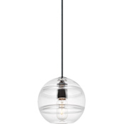 Visual Comfort Sedona 8" Wide LED Mini Pendant - 2700K, 90 CRI, 307 Lumens Nightshade Black