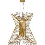 Visual Comfort Syrma 36" Wide LED Suspension Pendant Satin Gold