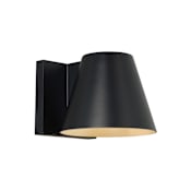 Visual Comfort Bowman 6" Tall 2700K LED Outdoor Wall Sconce Black / 2700K