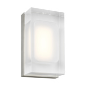 Visual Comfort Milley Single Light 7" Tall LED Wall Sconce Satin Nickel / 3000K