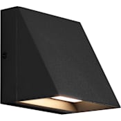 Visual Comfort Pitch Single Light 5" High Integrated LED Outdoor Wall Sconce - ADA Compliant Black