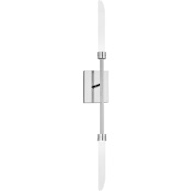 Visual Comfort Spur 30" Tall LED Wall Sconce with Shades Polished Nickel