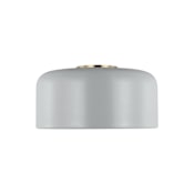 Visual Comfort Malone 14" Wide LED Flush Mount Ceiling Fixture Matte Grey