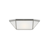 Visual Comfort Morrison 4 Light 20" Wide Flush Mount Ceiling Fixture Brushed Nickel