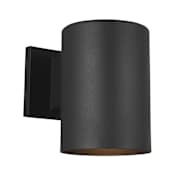 Visual Comfort Outdoor Cylinders 8" Tall Outdoor Wall Sconce Black