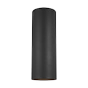 Visual Comfort Outdoor Cylinders 2 Light 14" Tall Outdoor Wall Sconce with LED Bulbs Black