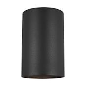 Visual Comfort Outdoor Cylinders 9" Tall Outdoor Wall Sconce Black