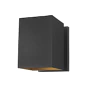 Visual Comfort Pohl 7" Tall Outdoor Wall Sconce with LED Bulbs Black