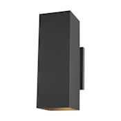 Visual Comfort Pohl 2 Light 14" Tall Outdoor Wall Sconce Black