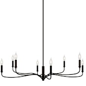 Visual Comfort Chatsworth 8 Light 42" Wide Taper Candle Style Chandelier Aged Iron