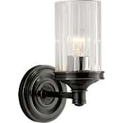 Visual Comfort Ava 9-1/4" High Wall Sconce with Crystal Shade Bronze
