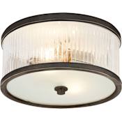 Visual Comfort Randolph 11" Flush Mount by Alexa Hampton Bronze
