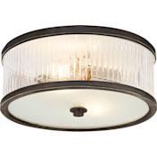 Visual Comfort Randolph 14" Flush Mount by Alexa Hampton Bronze