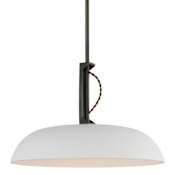 Visual Comfort Cyrus 19" Wide LED Pendant Bronze / White