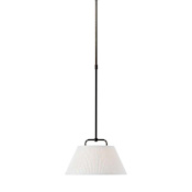 Visual Comfort Serrato 14" Wide LED Pendant Bronze / Silk
