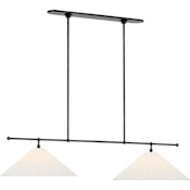 Visual Comfort Soren 2 Light 52" Tall Linear Chandelier Bronze