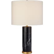 Visual Comfort Cliff 30" Table Lamp by AERIN Black Marble