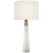 Visual Comfort Olsen 33" Tall Cordless LED Buffet Table Lamp Alabaster / Linen