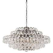 Visual Comfort Sanger 18 Light 37" Wide Crystal Waterfall Chandelier Bronze