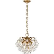 Visual Comfort Bellvale 15" Pendant Light by AERIN Hand-Rubbed Antique Brass