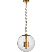 Visual Comfort Turenne 14" Pendant Light by AERIN Hand-Rubbed Antique Brass