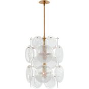 Visual Comfort Loire 6 Light 20" Wide Abstract Chandelier Gild