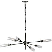 Visual Comfort Casoria 6 Light 46" Wide Chandelier Bronze