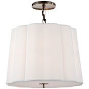 Visual Comfort Simple 5 Light 25" Wide Semi-Flush Drum Ceiling Fixture Bronze
