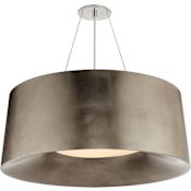 Visual Comfort Halo 28" Medium Hanging Shade by Barbara Barry Burnished Silver Leaf