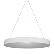 Visual Comfort Neptune 48" Wide LED Ring Chandelier Matte White