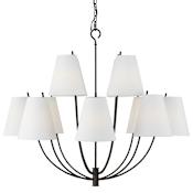 Visual Comfort Marina 12 Light 40" Wide Chandelier Aged Iron