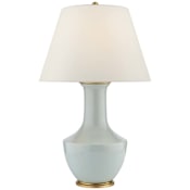 Visual Comfort Lambay 32" Tall Vase Table Lamp Ice Blue Porcelain