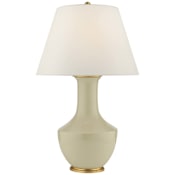 Visual Comfort Lambay 32" Tall Vase Table Lamp Coconut Porcelain