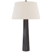 Visual Comfort Fluted Spire 32" Tall Buffet Table Lamp Aged Iron