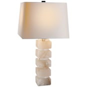 Visual Comfort Chunky 31" Table Lamp by Chapman & Myers Alabaster